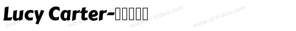 Lucy Carter字体转换